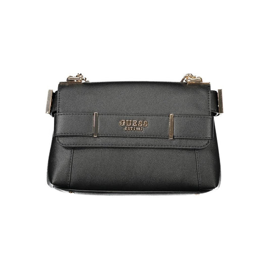 Black Polyethylene Women Handbag