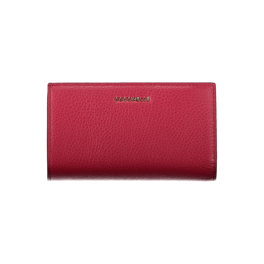 Red Leather Women Wallet