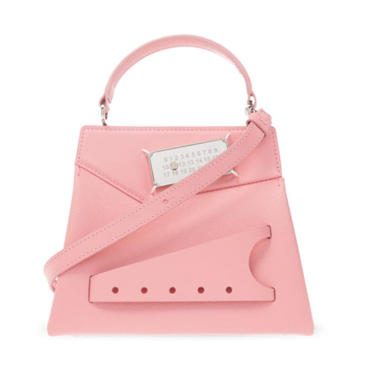 Pink Leather Crossbody Bag