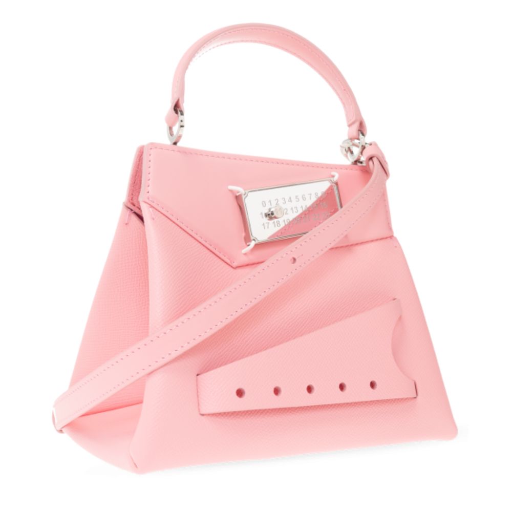 Pink Leather Crossbody Bag