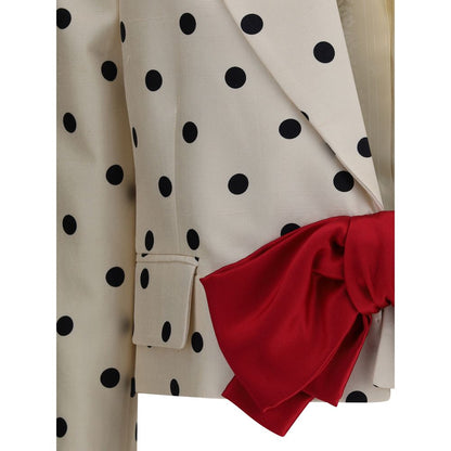 Polka dot shantung Blazer