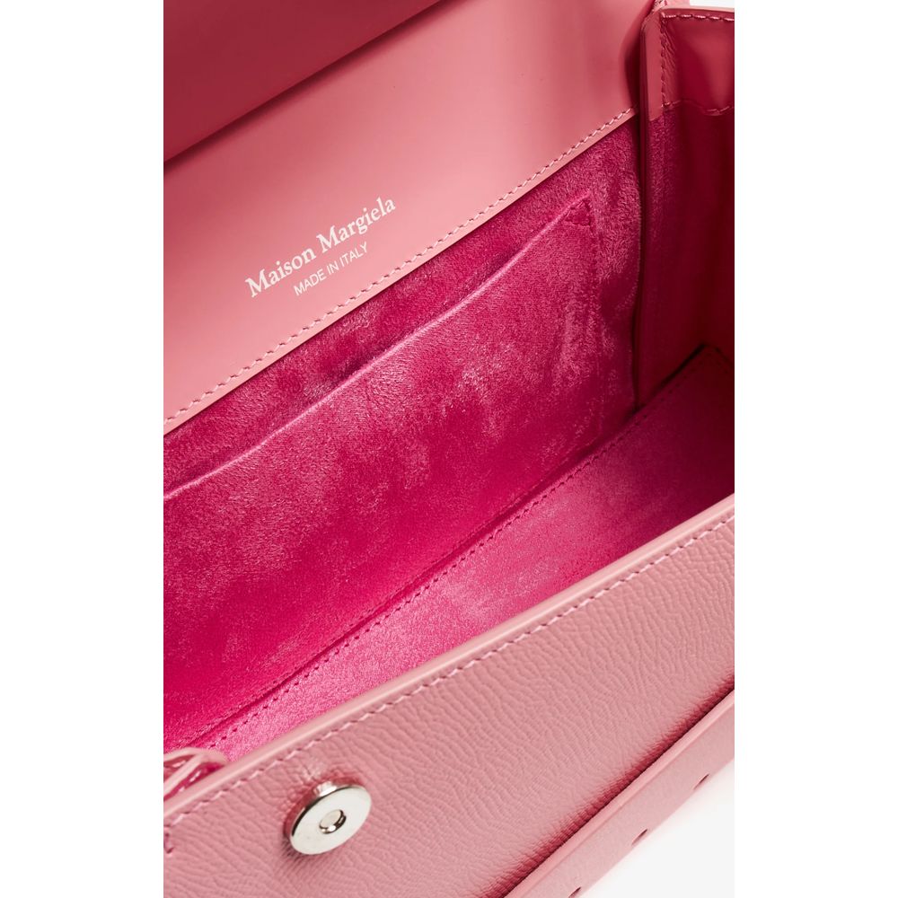 Pink Leather Crossbody Bag