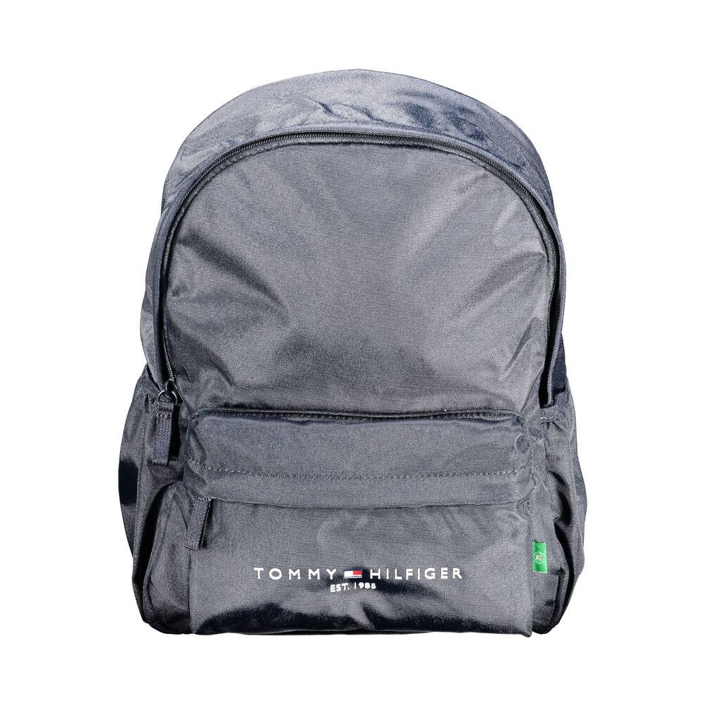 Blue Polyester Men Backpack