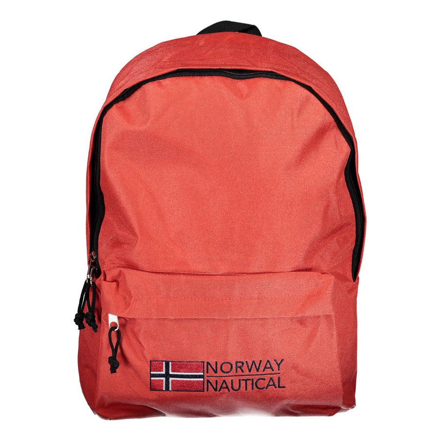 Red Polyester Backpack