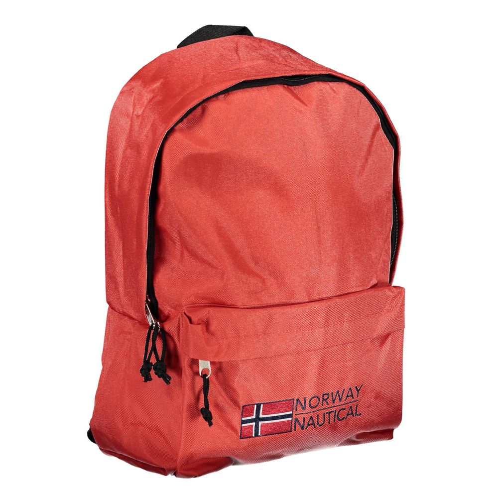 Red Polyester Backpack