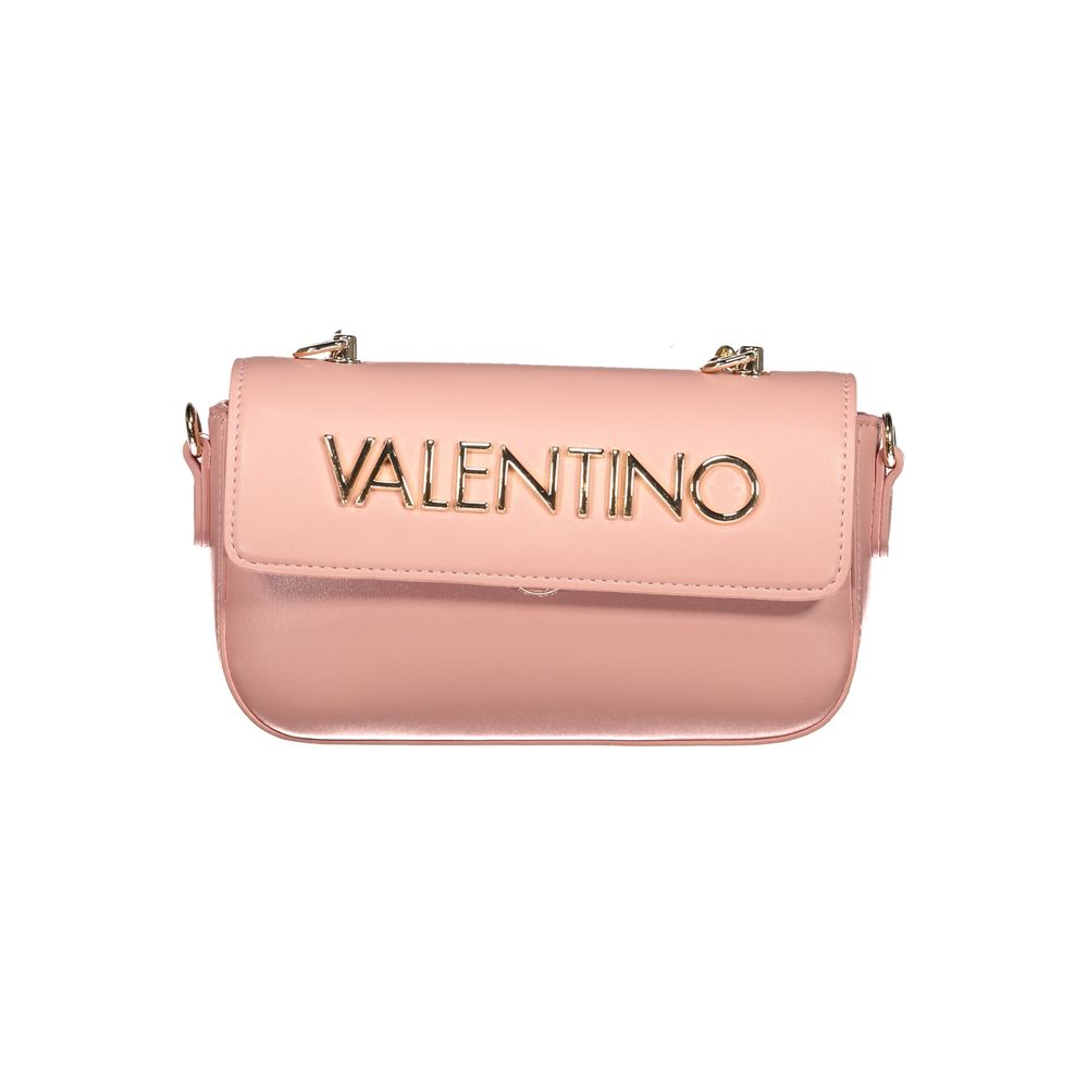 Pink Polyethylene Women Handbag