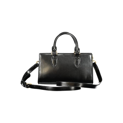 Black Polyethylene Women Handbag