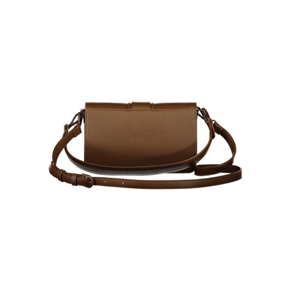 Brown Polyethylene Women Handbag