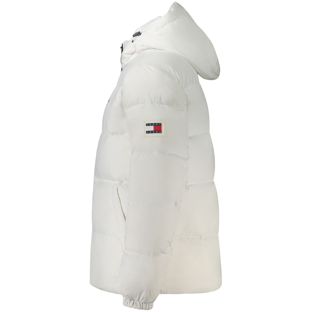 White Polyester Men Jacket