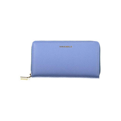 Light Blue Leather Women Wallet