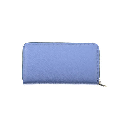 Light Blue Leather Women Wallet