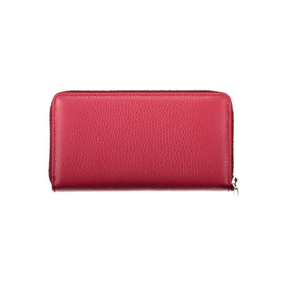 Red Leather Women Wallet