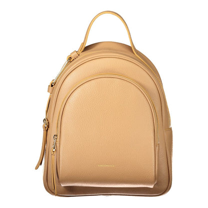 Brown Leather Women Backpack