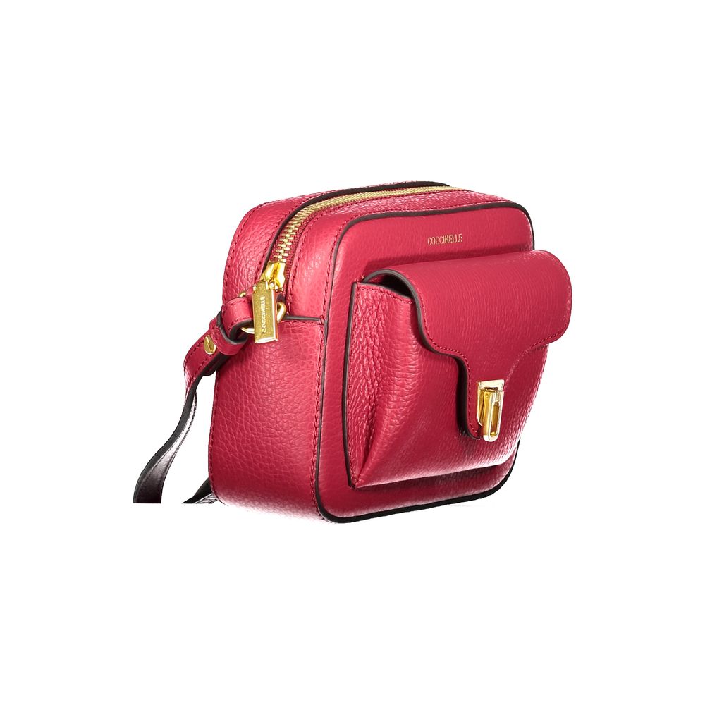 Red Leather Women Handbag