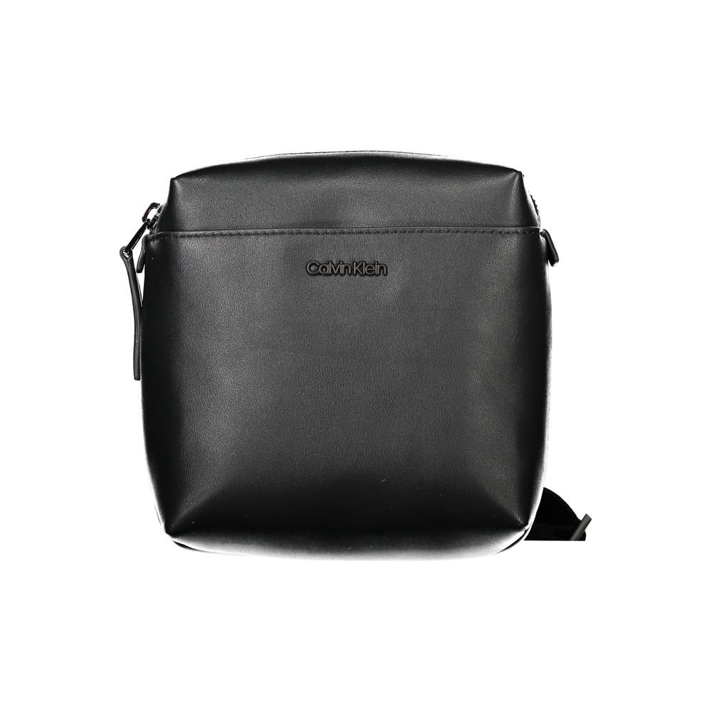 Black Polyethylene Men Shoulder Bag