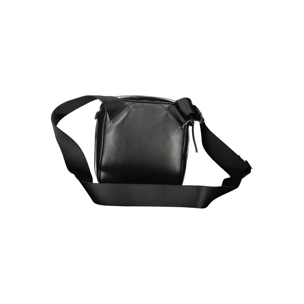 Black Polyethylene Men Shoulder Bag