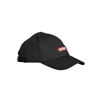 Black Cotton Men Cap