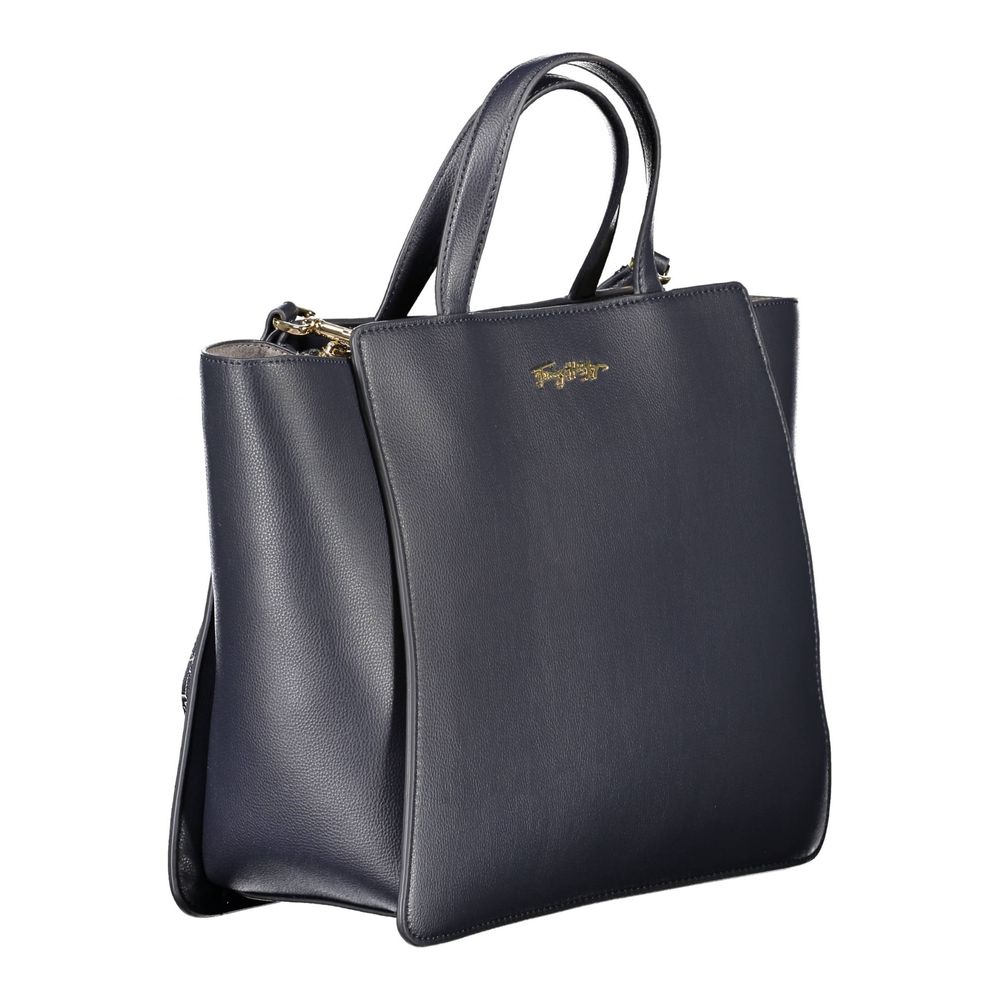 Blue Polyethylene Women Handbag