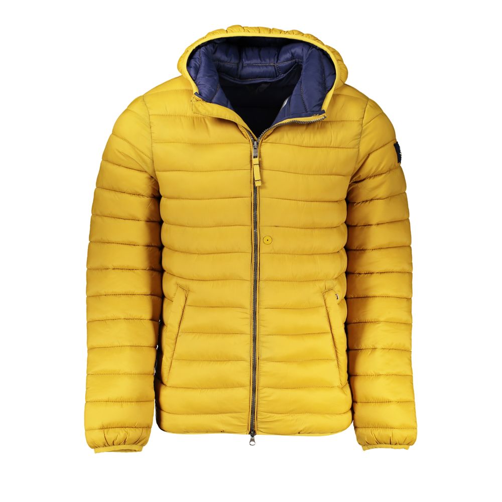 Yellow Polyamide Men Jacket