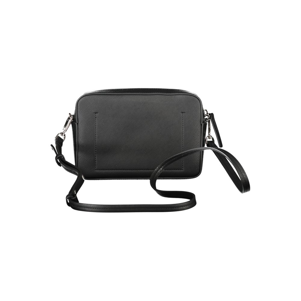 Black Polyethylene Women Handbag