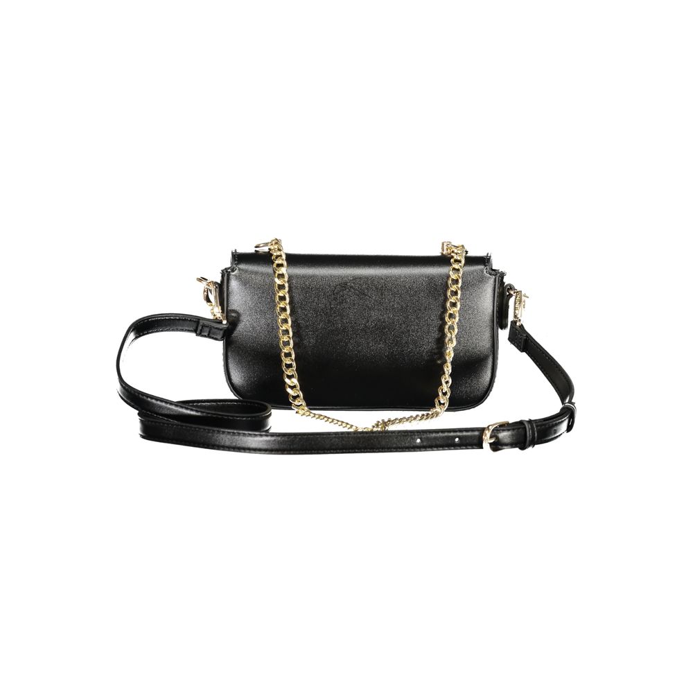 Black Polyethylene Women Handbag