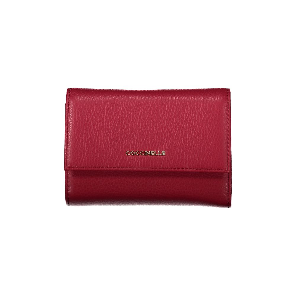 Red Leather Women Wallet