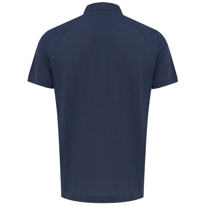 Navy Blue Cotton Polo Shirt