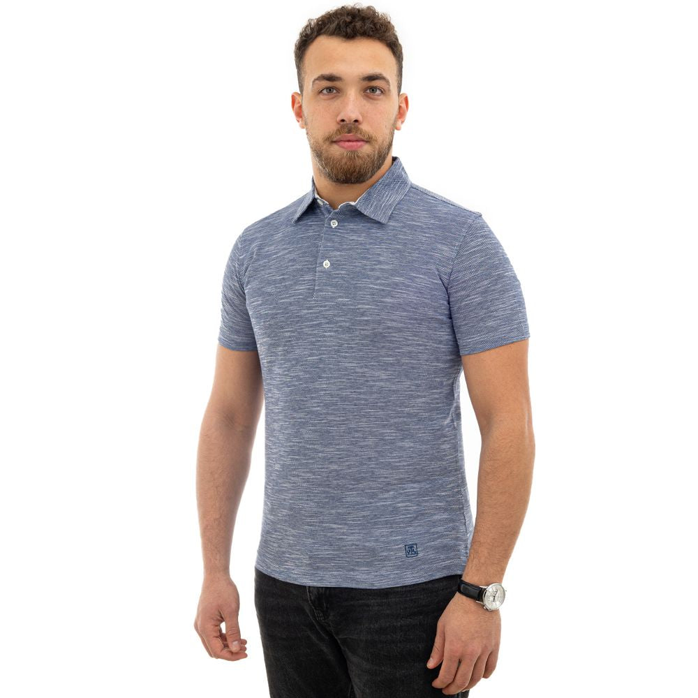 Light Blue Cotton Polo Shirt