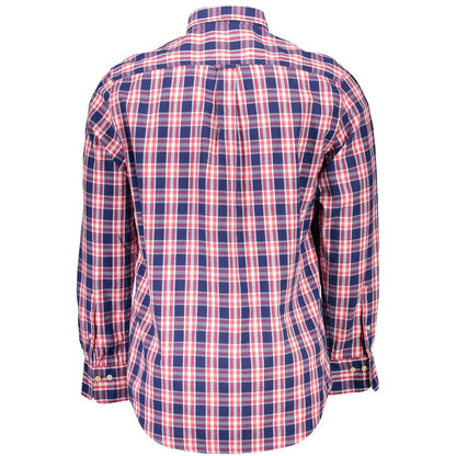 Blue Cotton Men Shirt