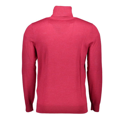 Red Wool Men Sweater