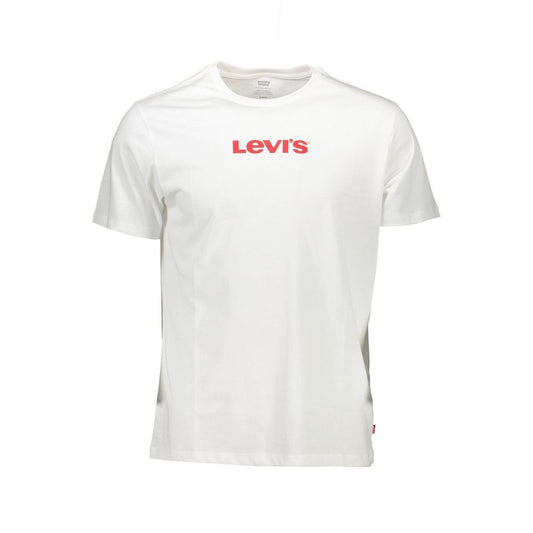 White Cotton Men T-Shirt