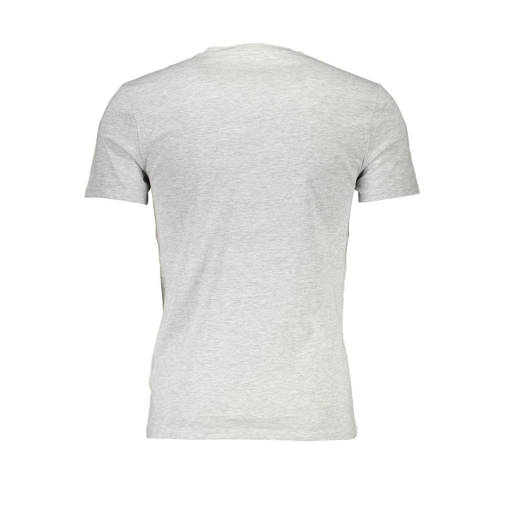 Gray Cotton Men T-Shirt