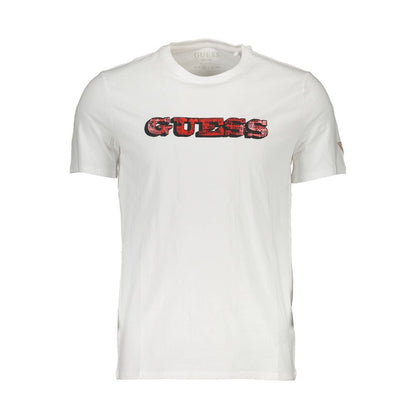 White Cotton Men T-Shirt