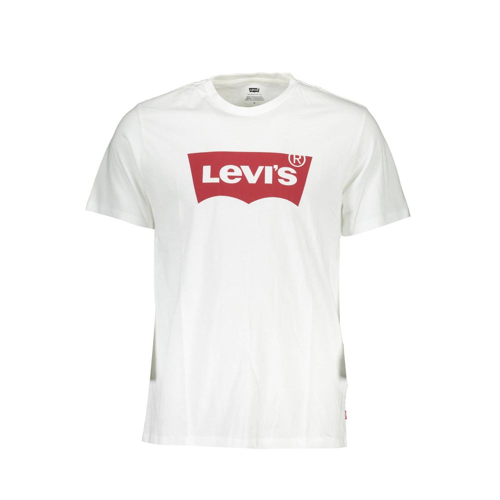 White Cotton Men T-Shirt