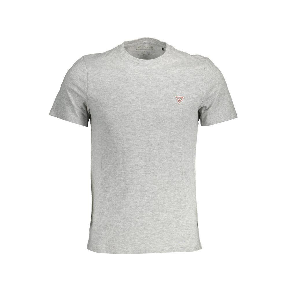 Gray Cotton Men T-Shirt