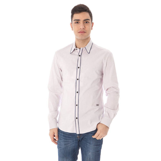 Pink Cotton Men Shirt