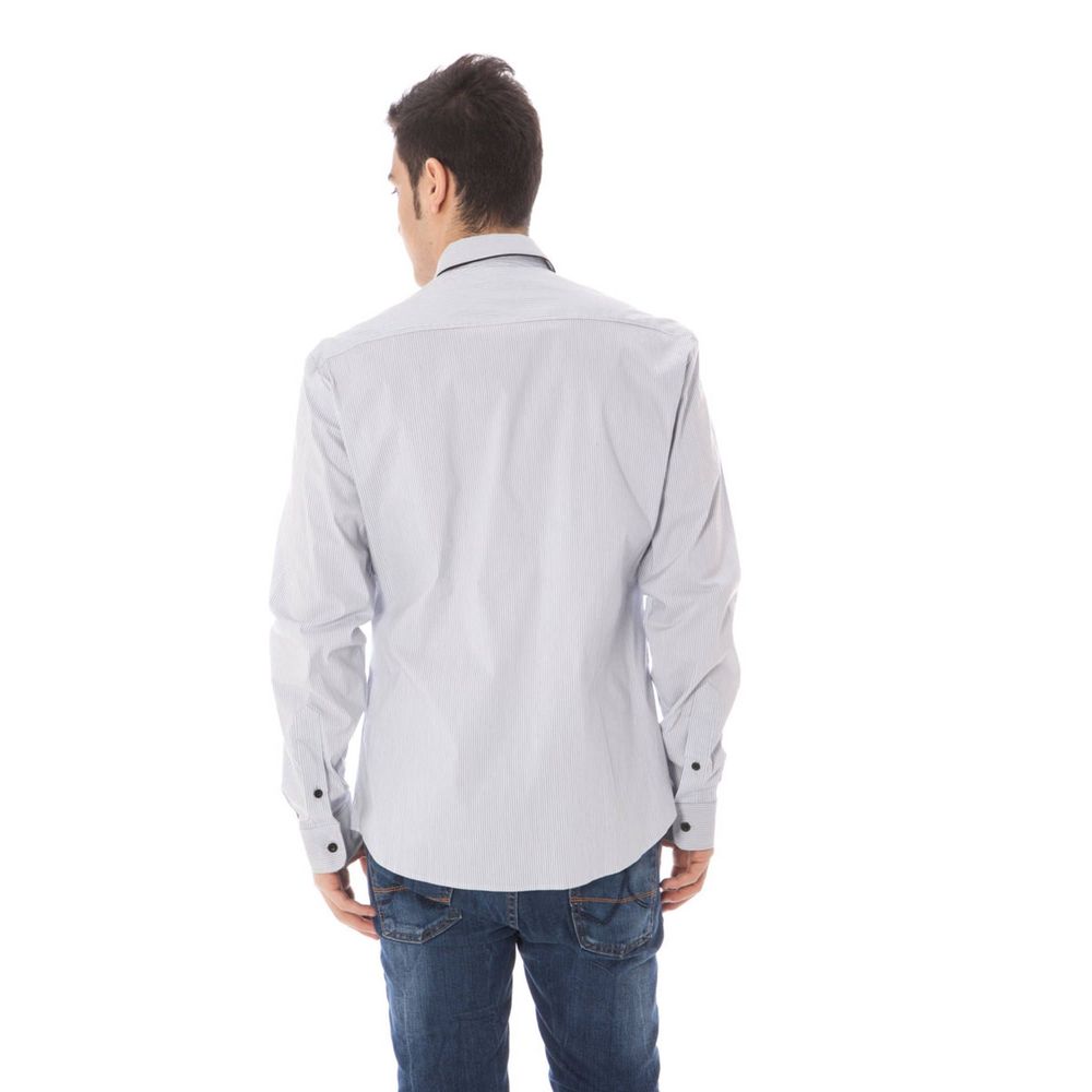 Light Blue Cotton Men Shirt