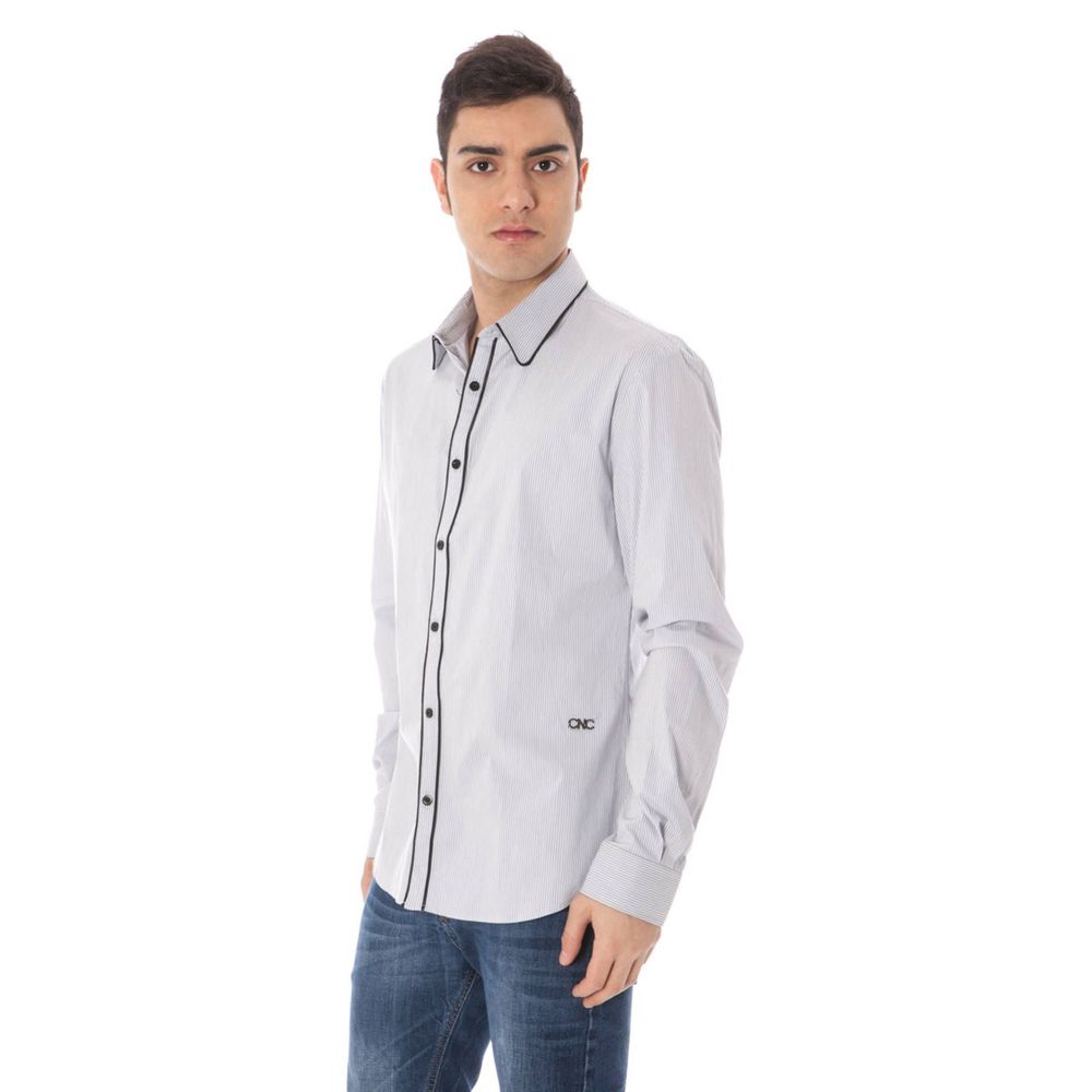 Light Blue Cotton Men Shirt