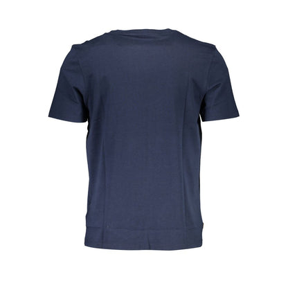 Blue Cotton Men T-Shirt