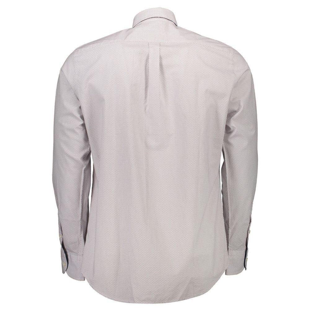 White Cotton Men Shirt