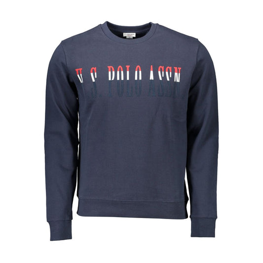 Blue Cotton Men Sweater