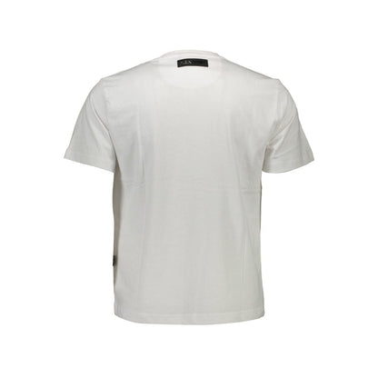 White Cotton Men T-Shirt