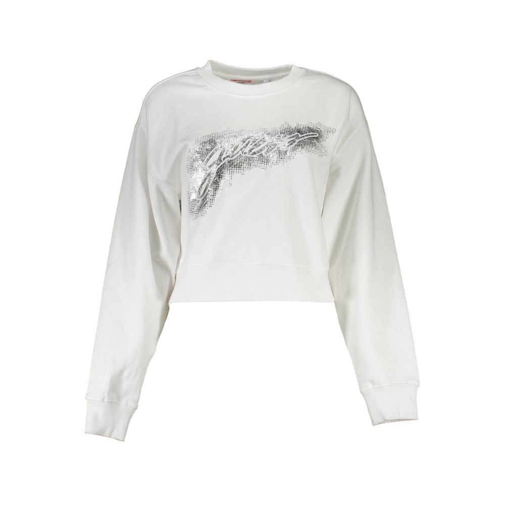 White Cotton Women Sweater