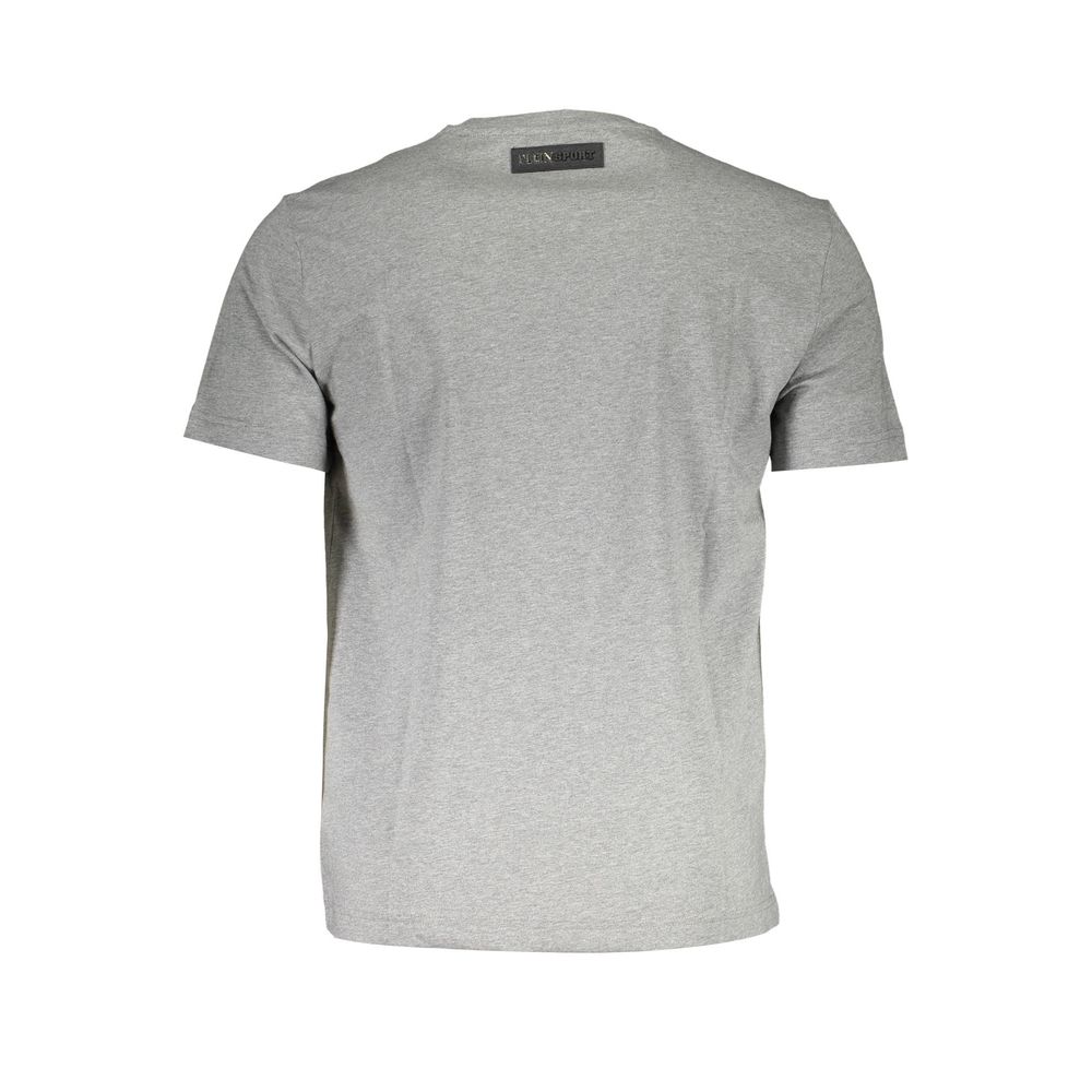 Gray Cotton Men T-Shirt