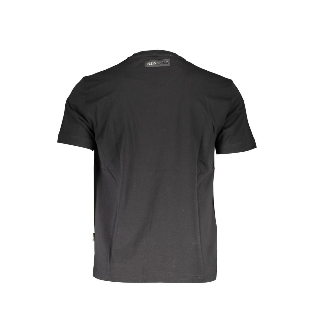 Black Cotton Men T-Shirt