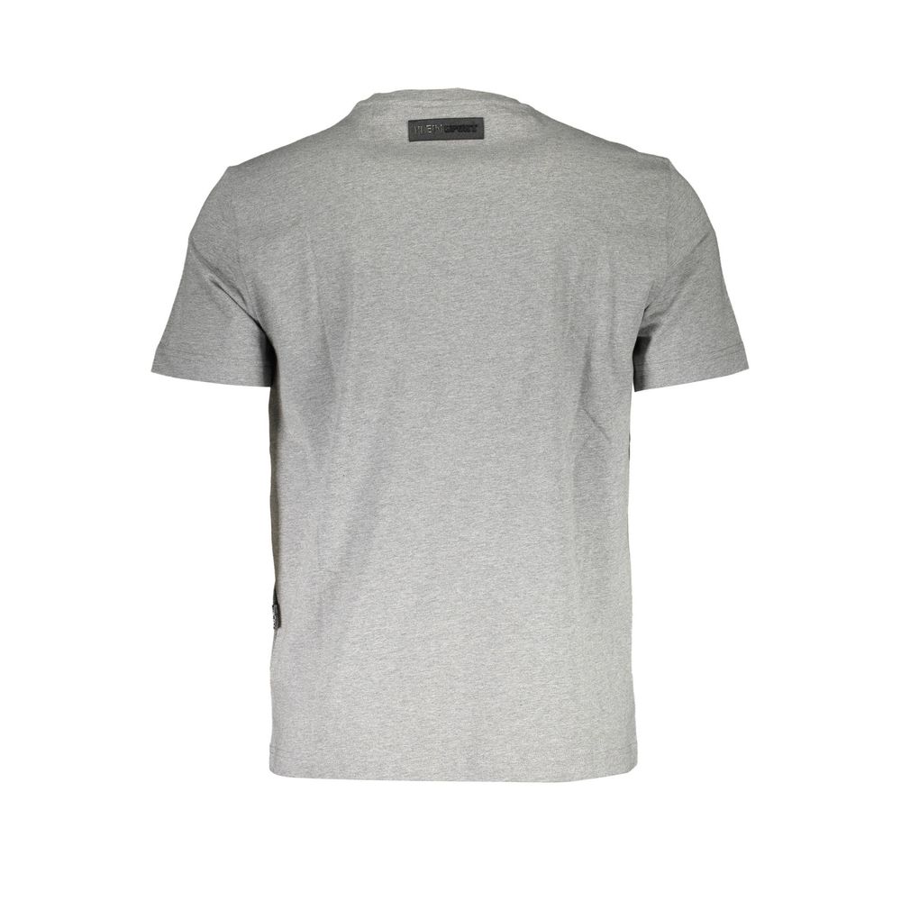 Gray Cotton Men T-Shirt