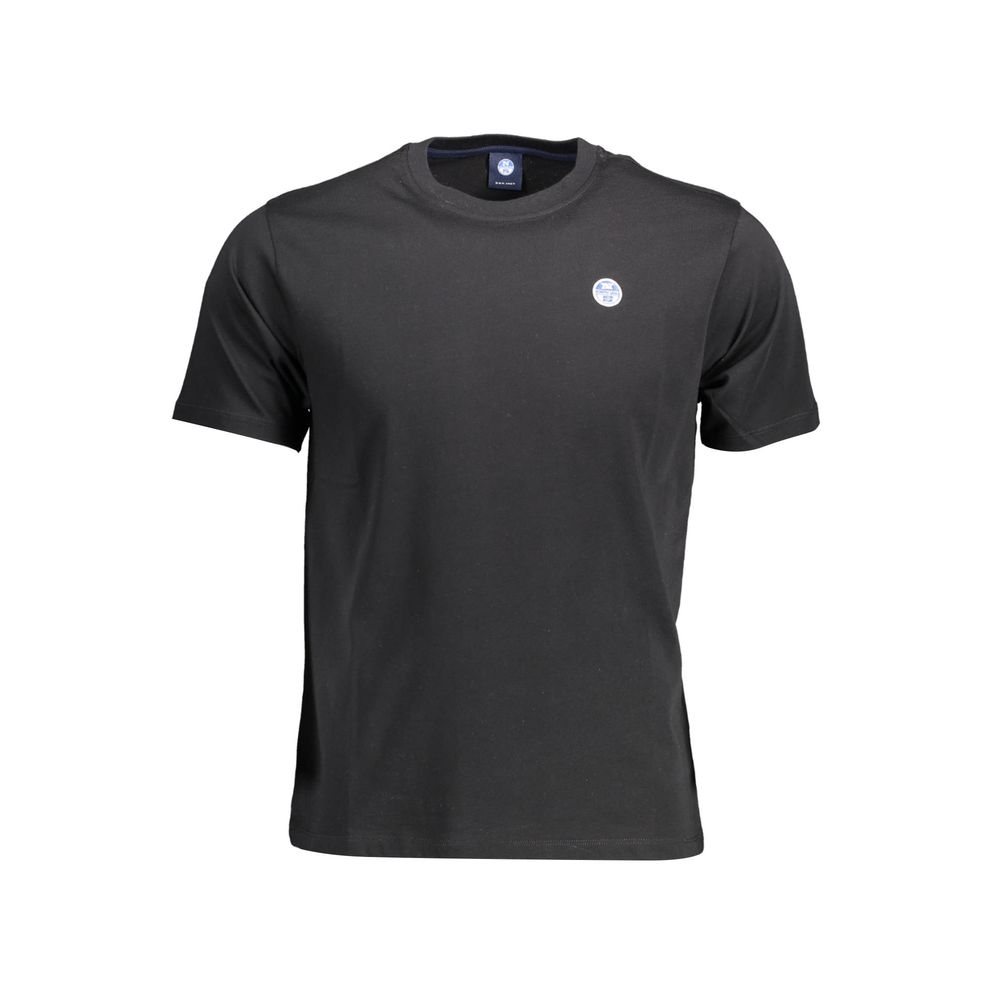 Black Cotton Men T-Shirt