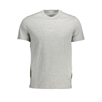 Gray Cotton Men T-Shirt