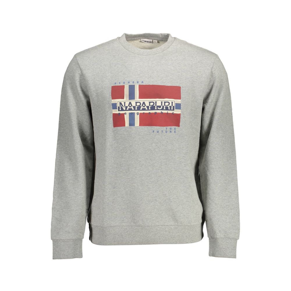 Gray Cotton Men Sweater