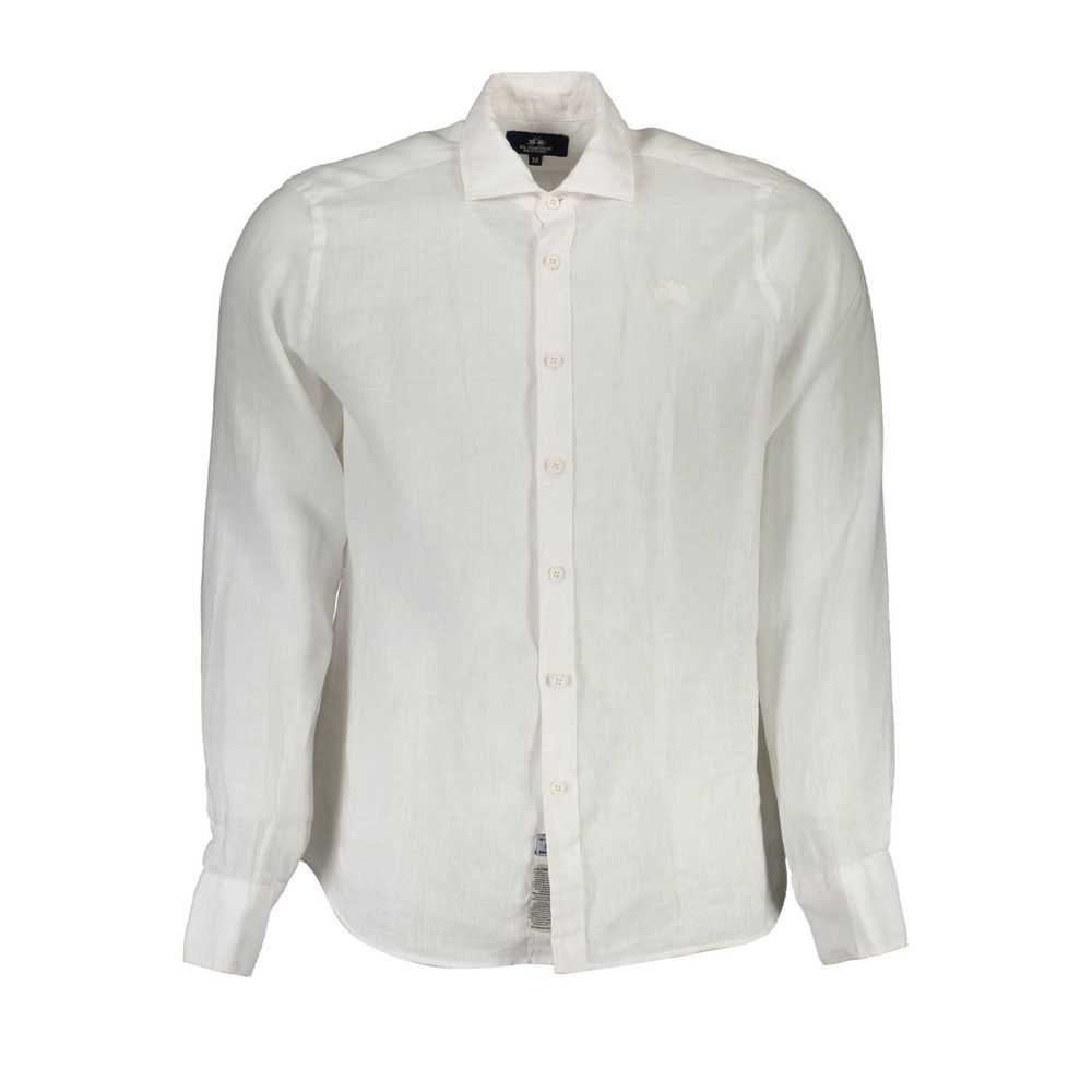 White Linen Men Shirt